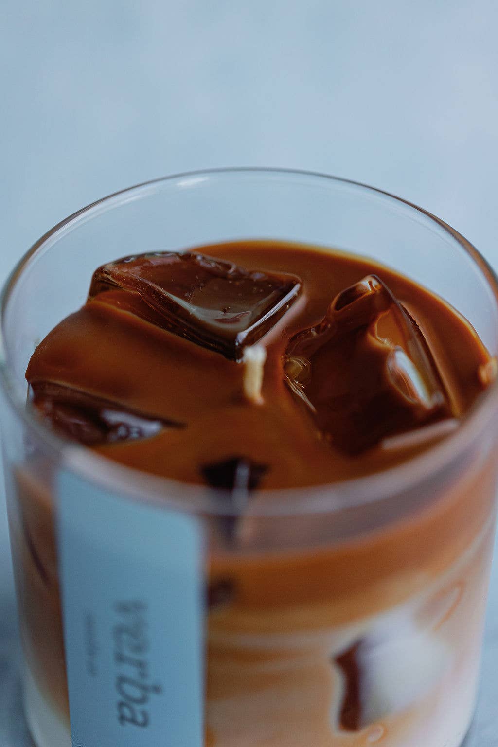 Iced Coffee candle, Natural coconut wax, gel wax candle
