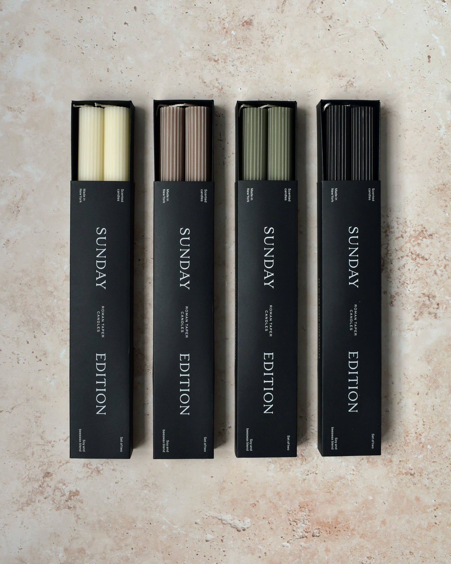 Sunday Edition Sage Roman Taper Candle