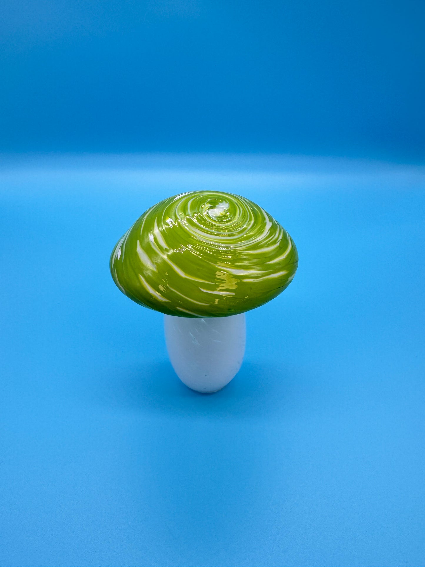 Green Glass Mushroom