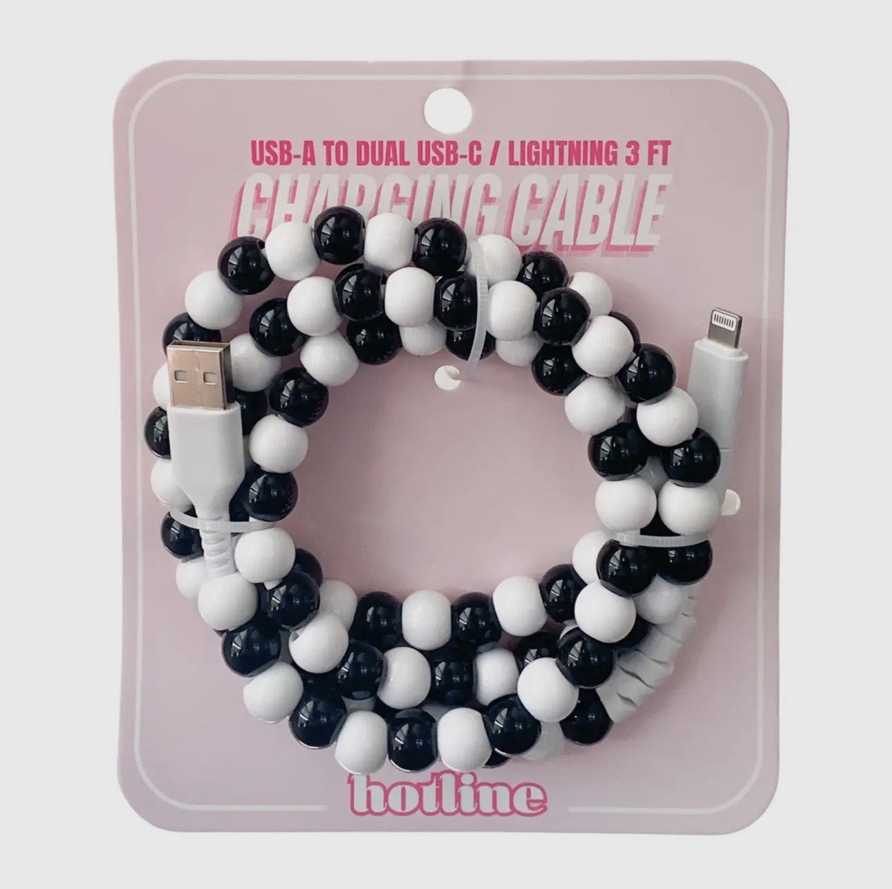 Hotline Beaded USB-C/Lightning Charging Cables