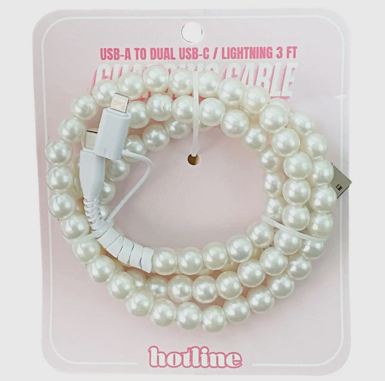 Hotline Beaded USB-C/Lightning Charging Cables