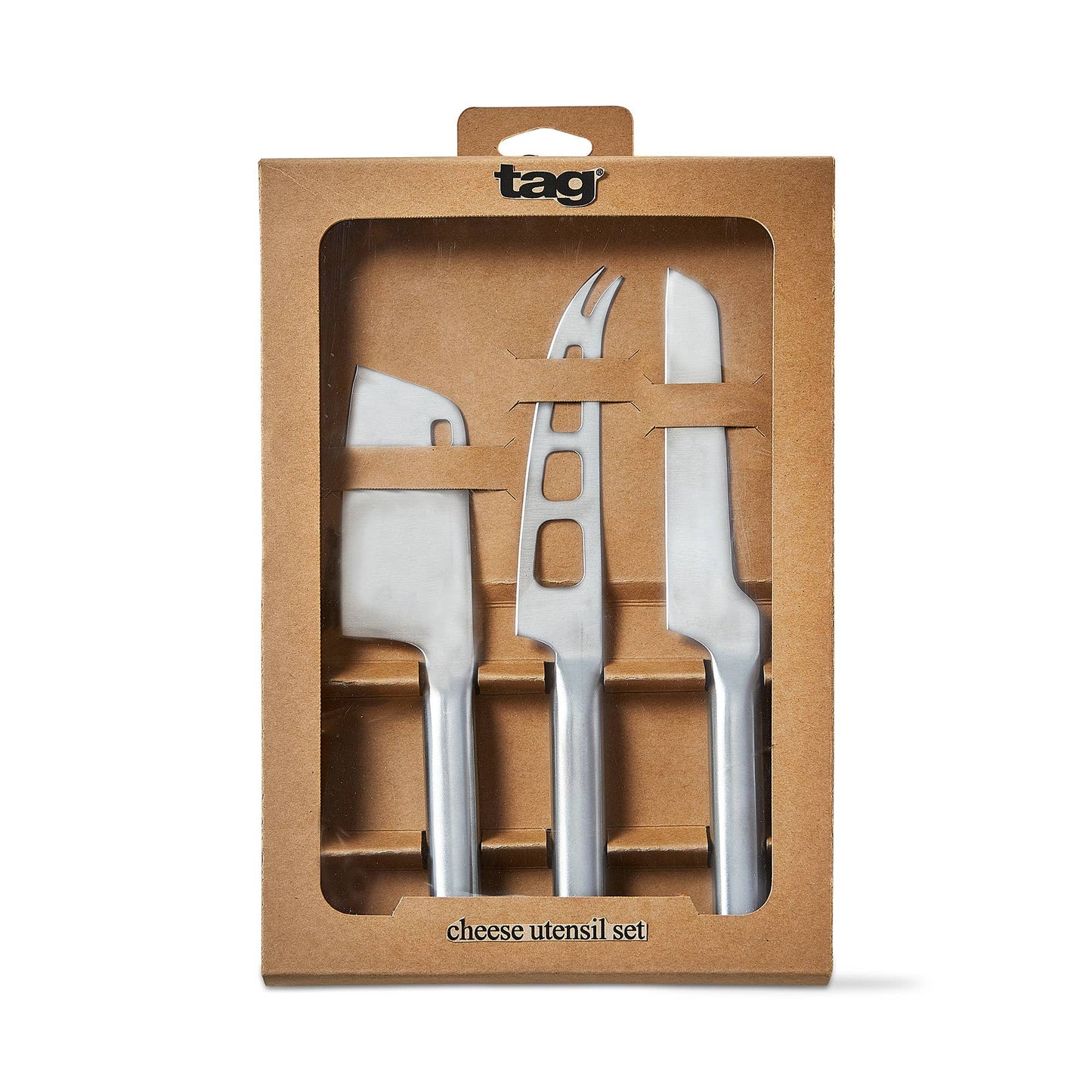 Stainless Steel Cheese Utensil Set of 3 - Silver