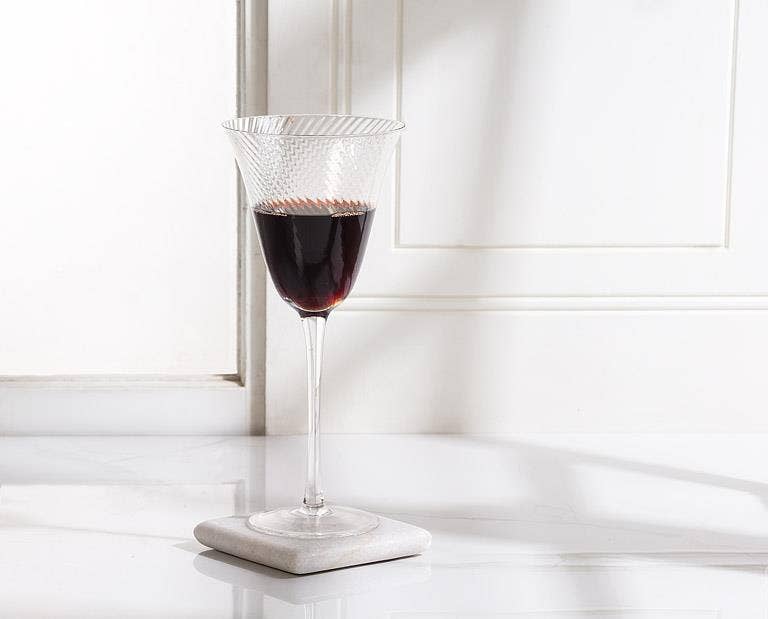 Rainbow Splash Wine Glass-9.5"H(11oz)