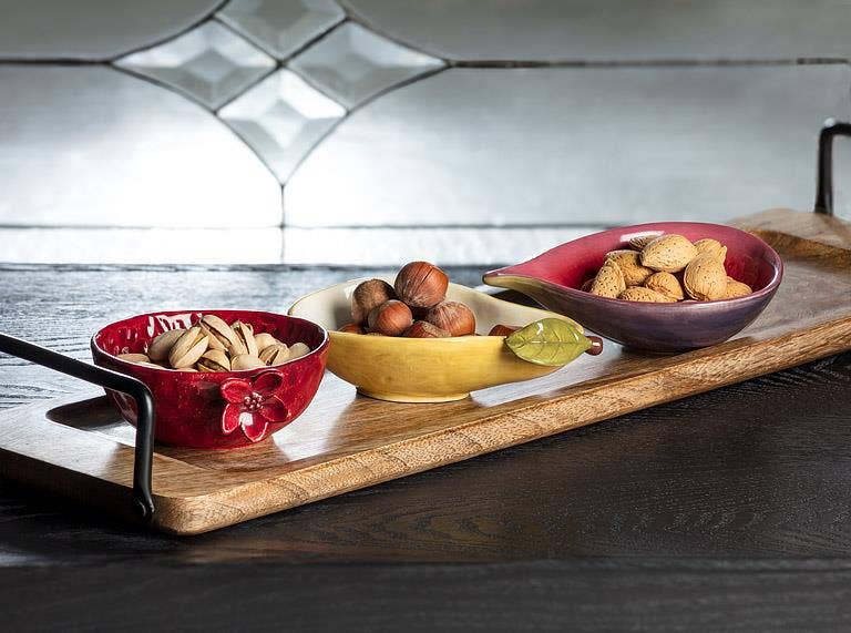 Small Pomegranate Shaped Bowl-4.5"L