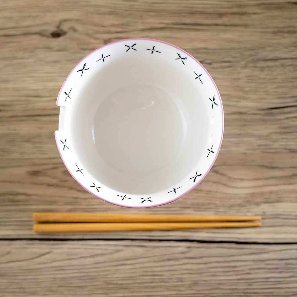 18oz 5"D Donburi Bowl With Chopsticks Set Dragonfly (4/16)
