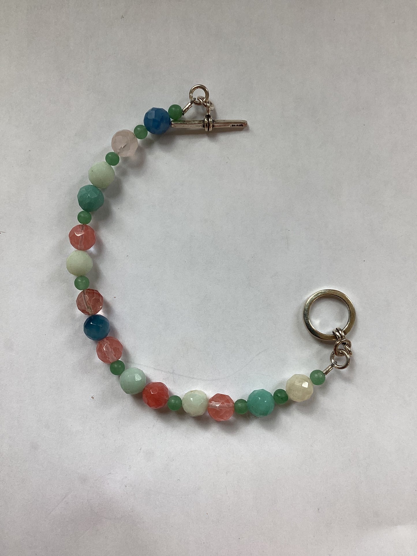 Facetted multi-stone bracelet