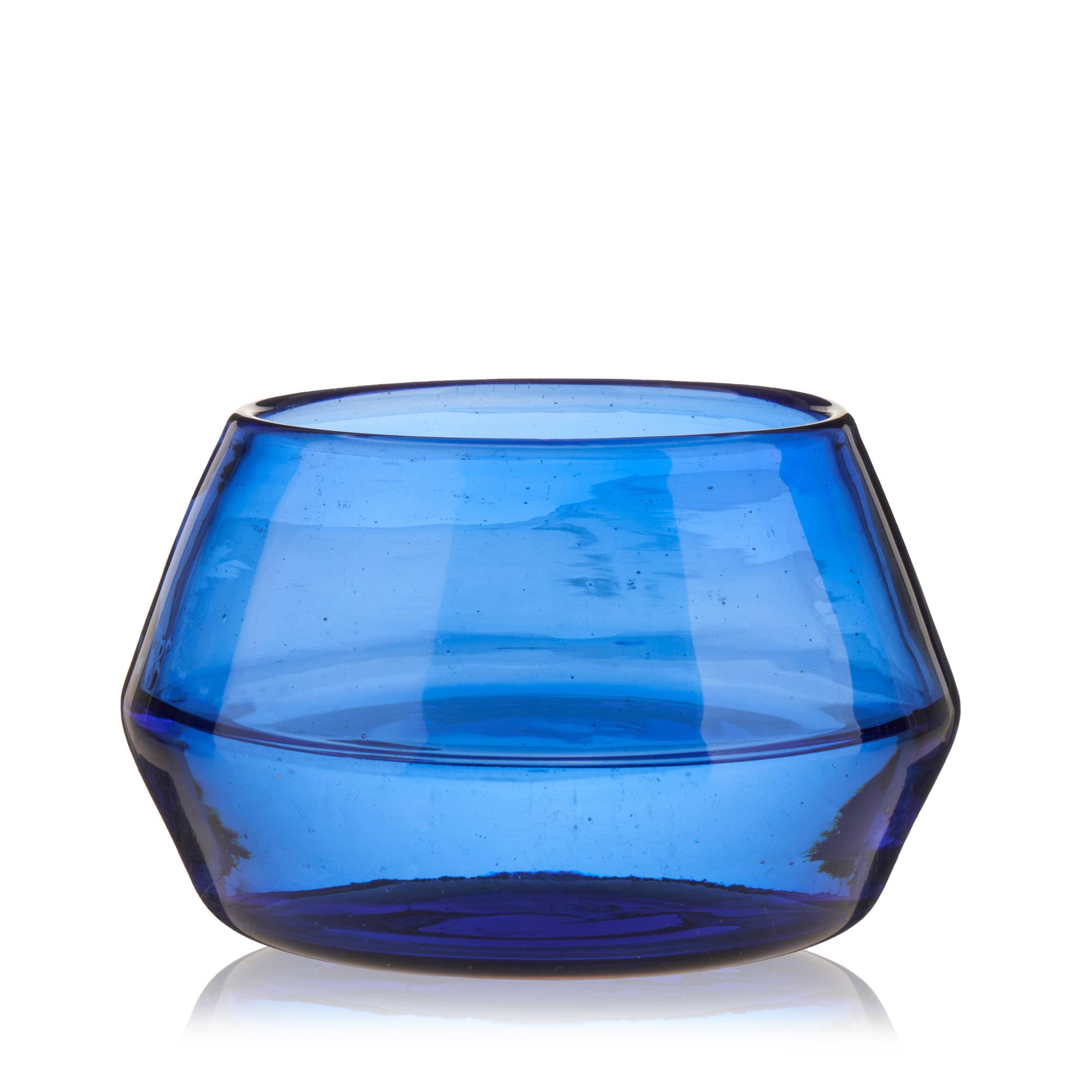 Cobalt Tequila Copita Handmade Recycled Glass