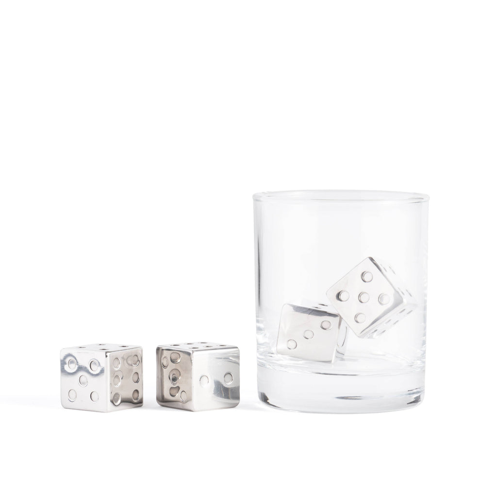 Stainless Steel Dice Whiskey Stones Set