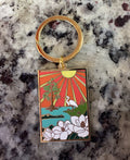 Louisiana Bayou Enamel Keychain