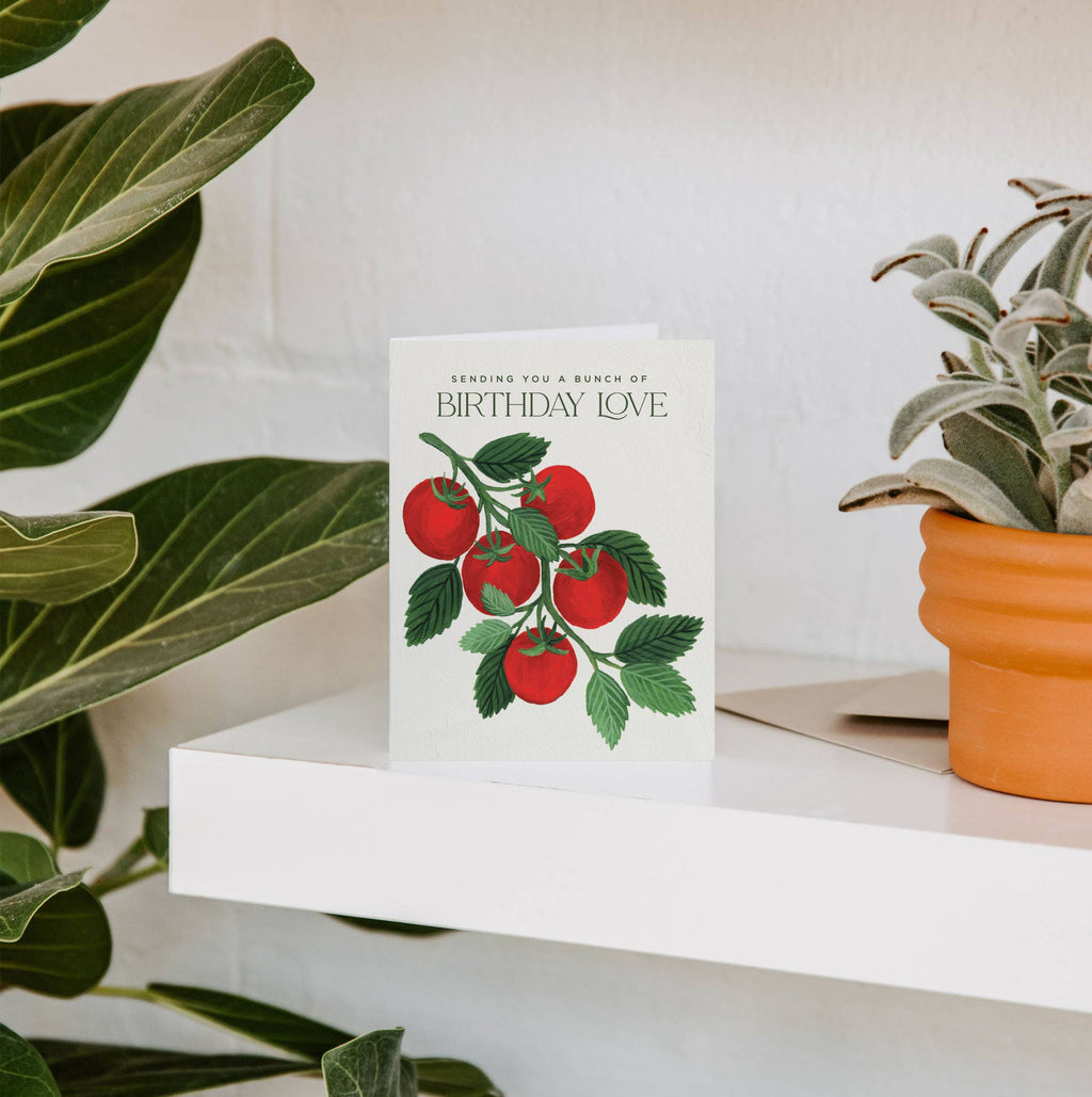 Tomato Happy Birthday Greeting Card