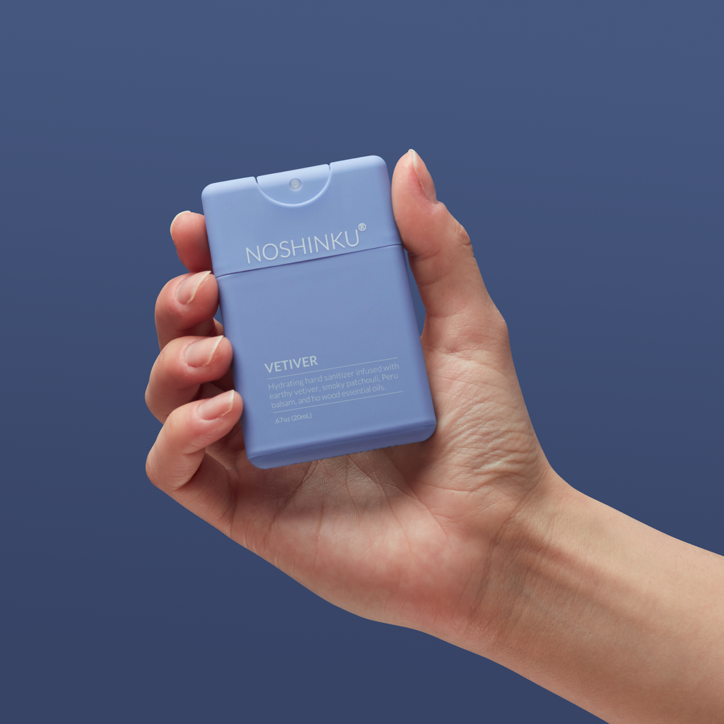 Refillable Vetiver Patchouli Hydrating Pocket Hand Sanitizer
