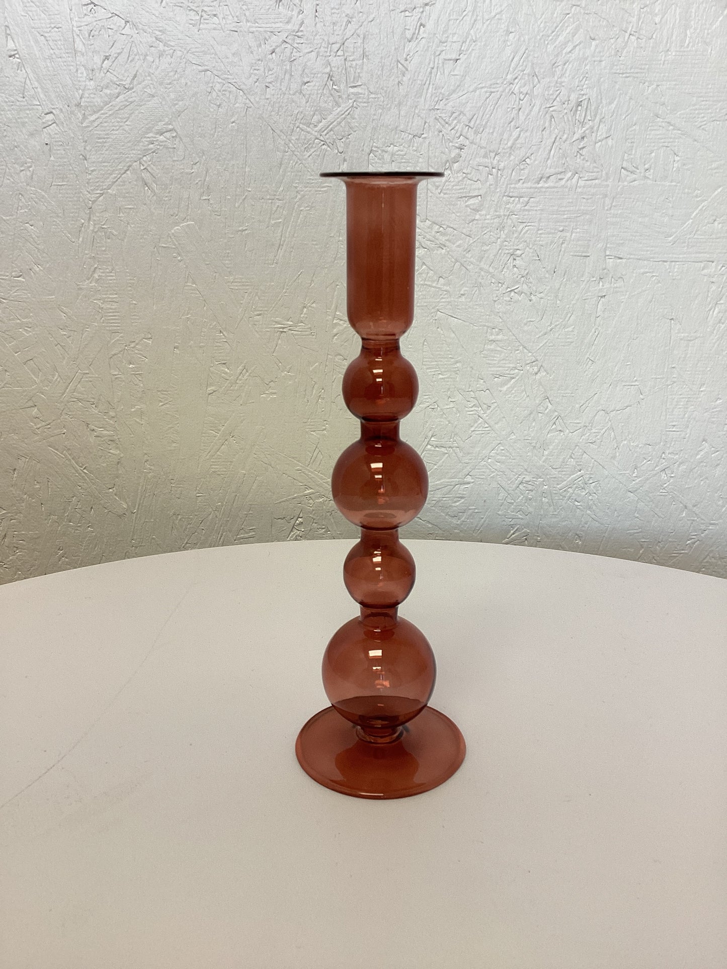 Artist Style Glass Candlestick Holder