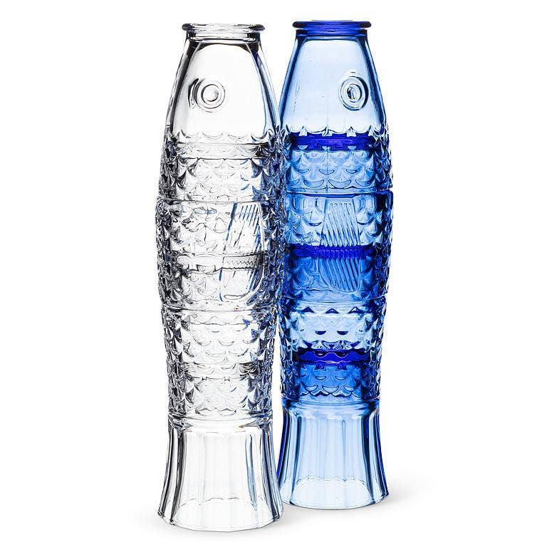 Stacked Fish Glasses. Set of 4