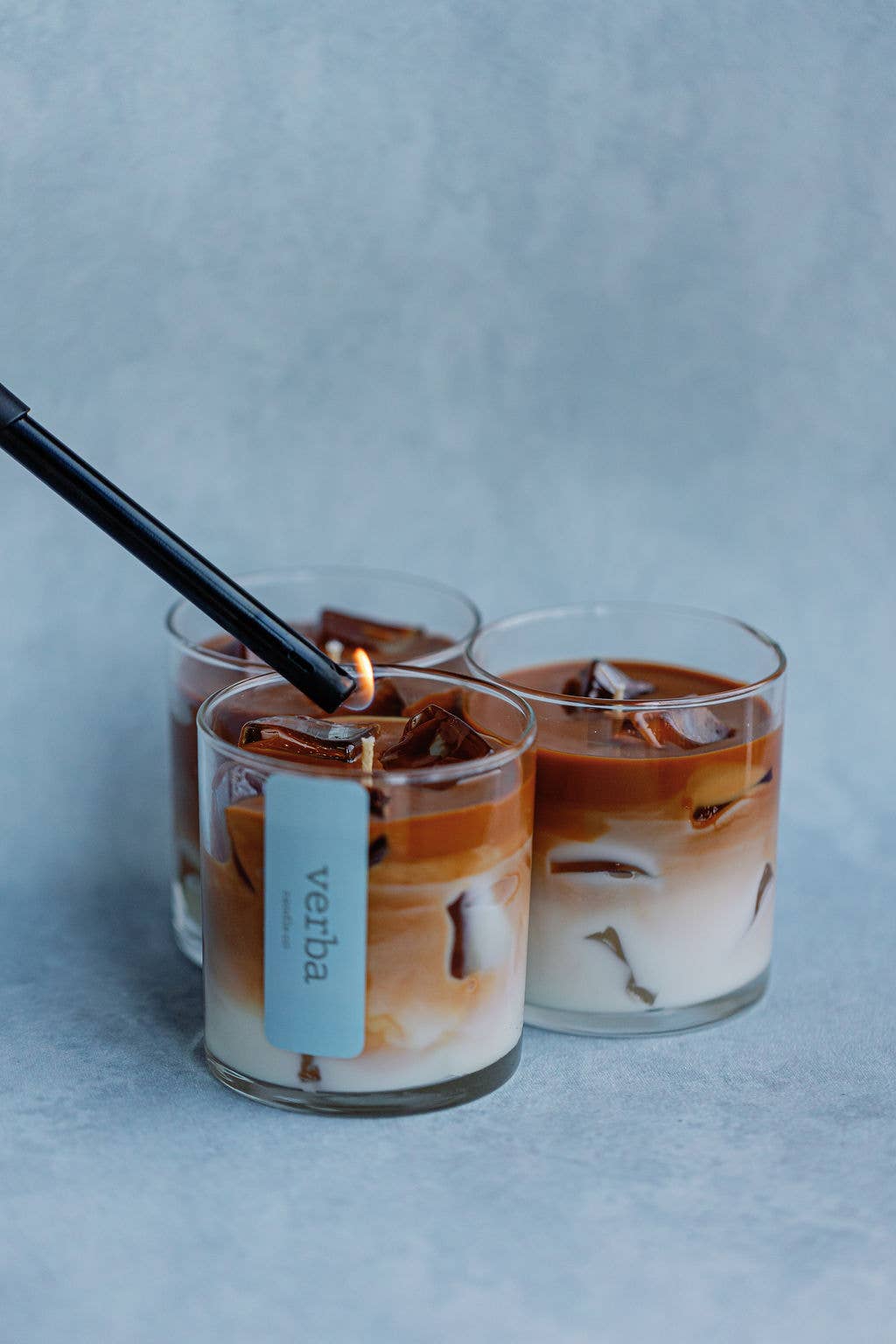 Iced Coffee candle, Natural coconut wax, gel wax candle