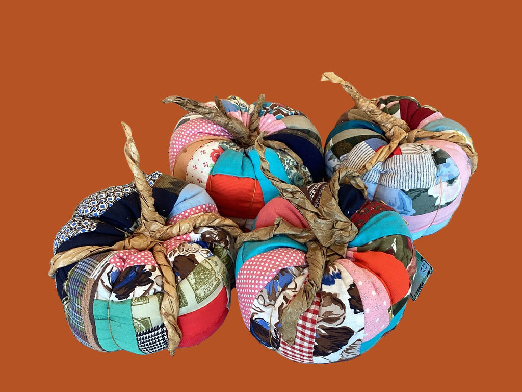 Vintage Quilted Pumpkin