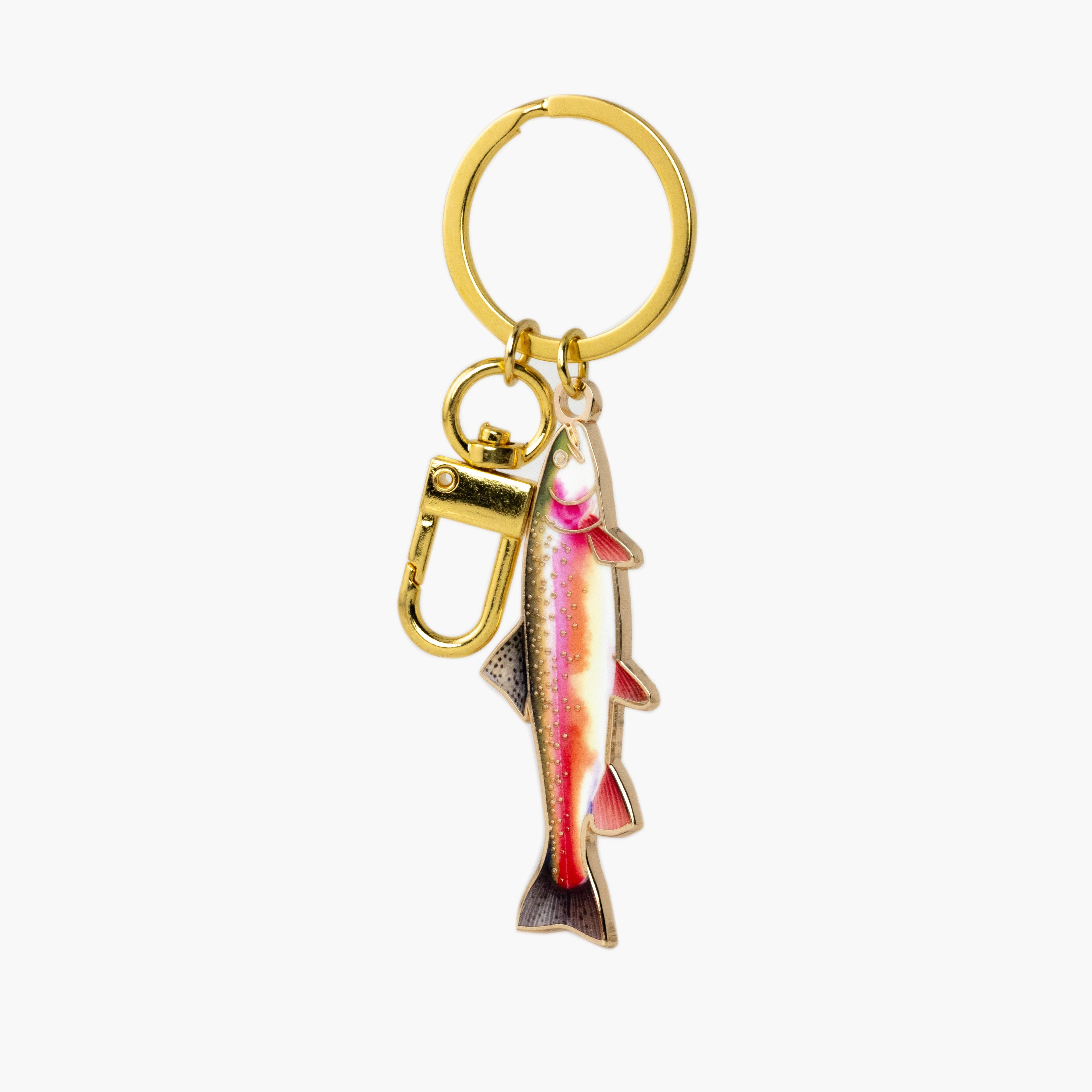 Rainbow Trout Keychain Gift for Fishing and Lake Lovers