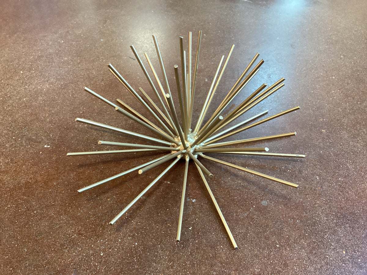 Geometric starburst sculpture