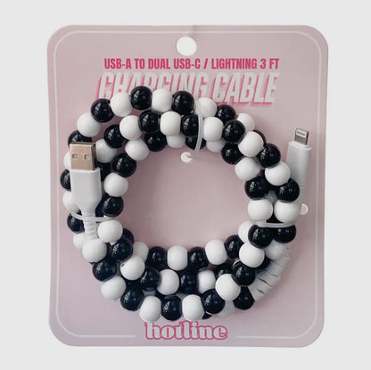 Hotline Beaded USB-C/Lightning Charging Cables