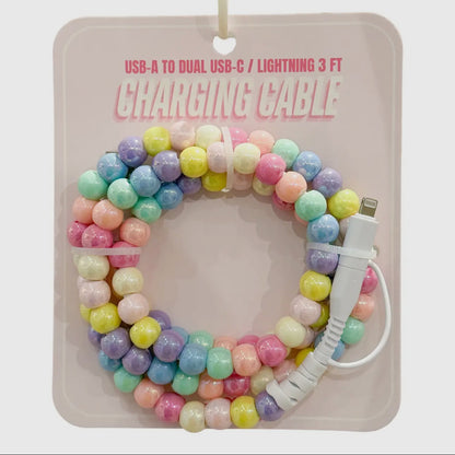 Hotline Beaded USB-C/Lightning Charging Cables