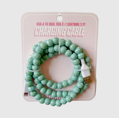 Hotline Beaded USB-C/Lightning Charging Cables