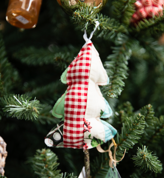 Vintage Fabric Tree Ornament