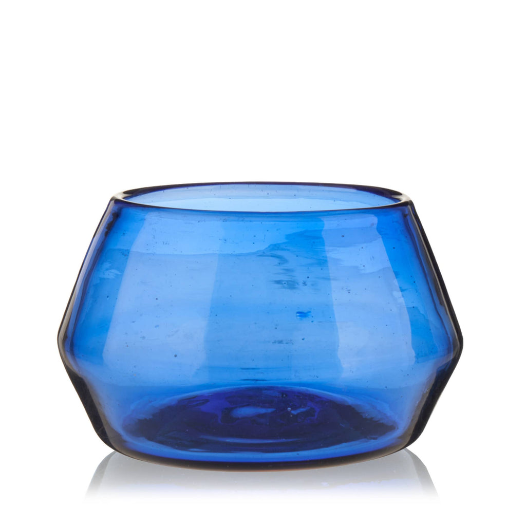 Cobalt Tequila Copita Handmade Recycled Glass