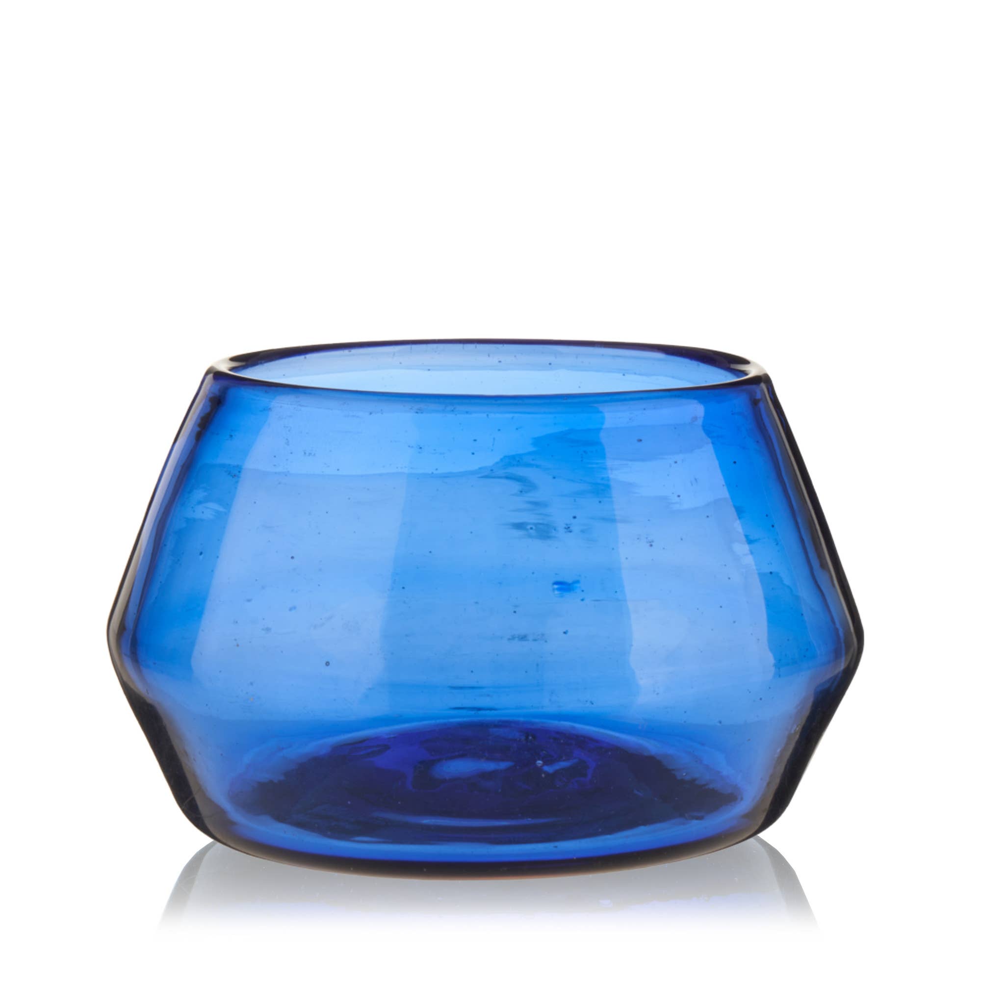 Cobalt Tequila Copita Handmade Recycled Glass