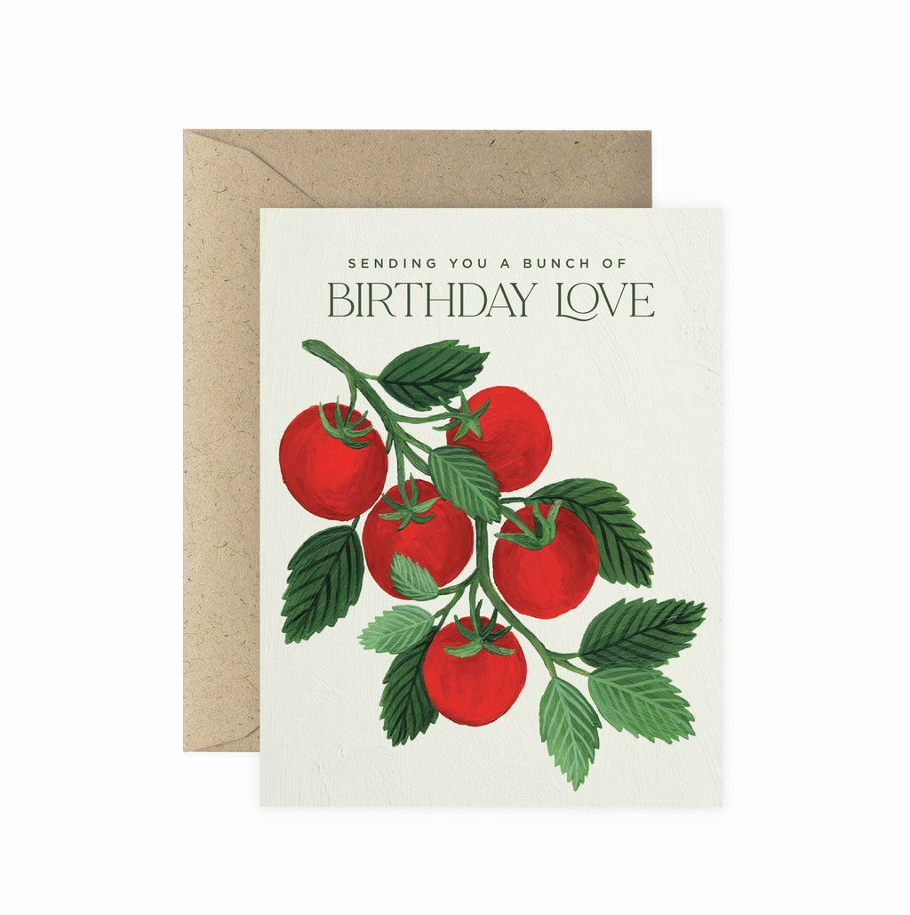 Tomato Happy Birthday Greeting Card