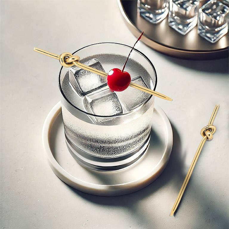 Gold Knot Cocktail Pick