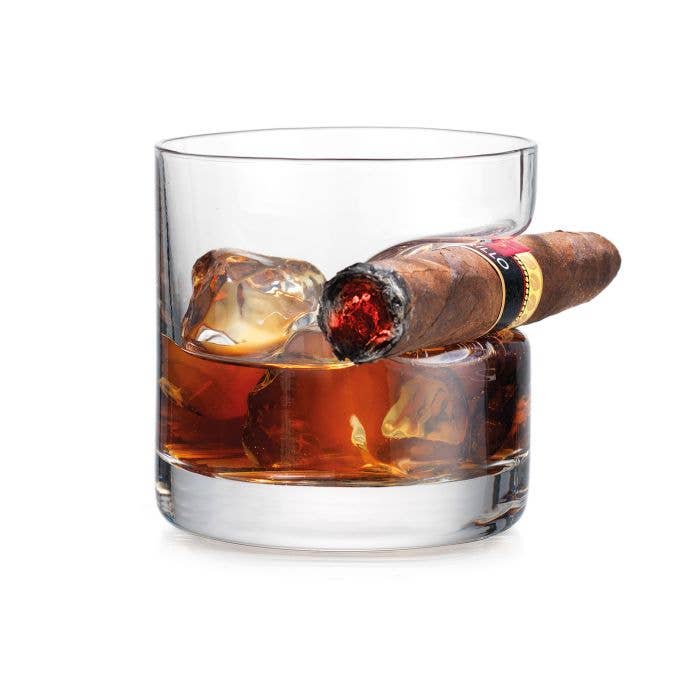 Cigar Rocks Glass