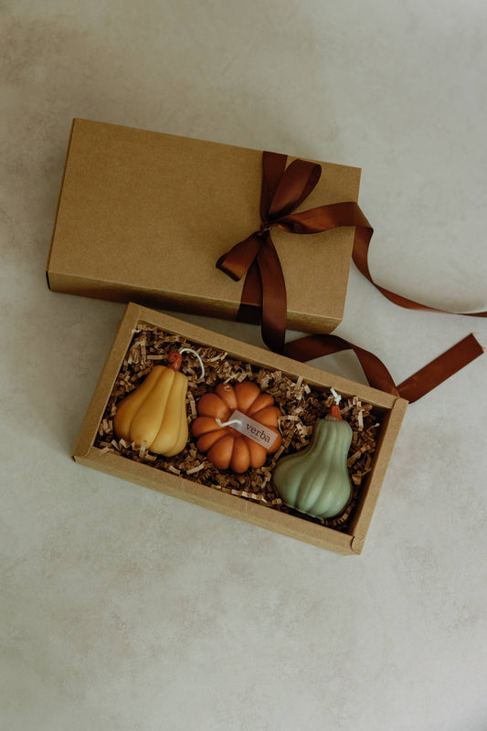 Fall Pumpkin candle Gift box, Halloween, Fall decor 