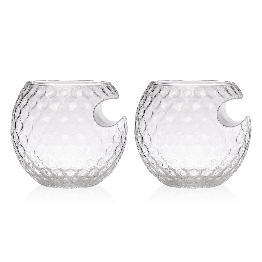 Set of Golf Ball Cigar Glasses