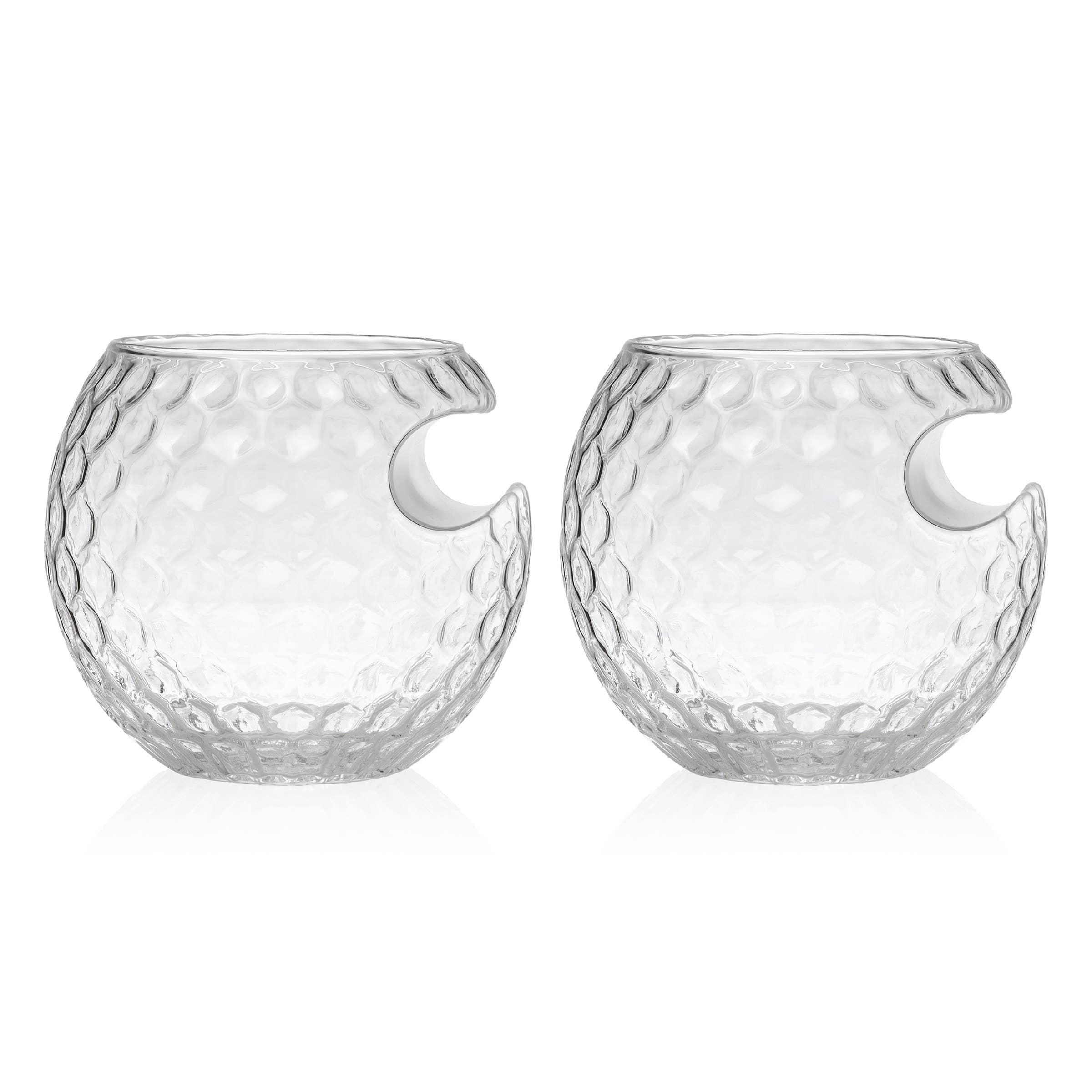 Set of Golf Ball Cigar Glasses