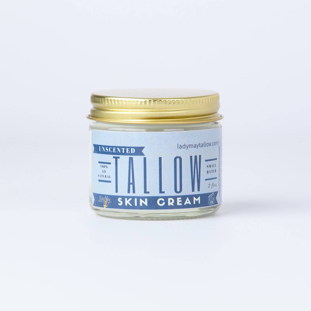 2oz Unscented Tallow Lotion