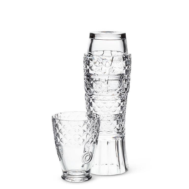 Stacked Fish Glasses. Set of 4
