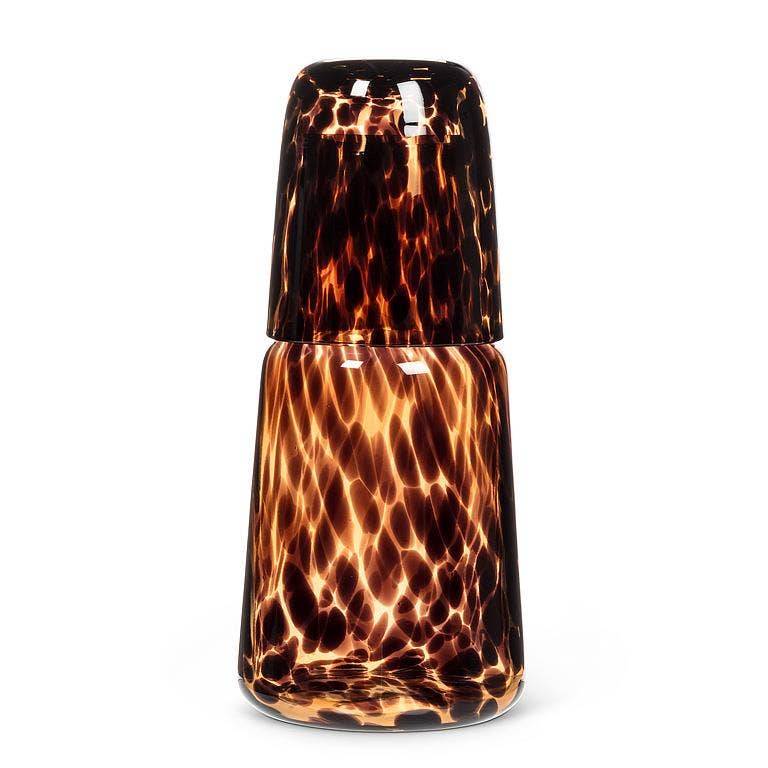 Fused Dots Bedside Carafe & Cup-8.5"H(24oz)