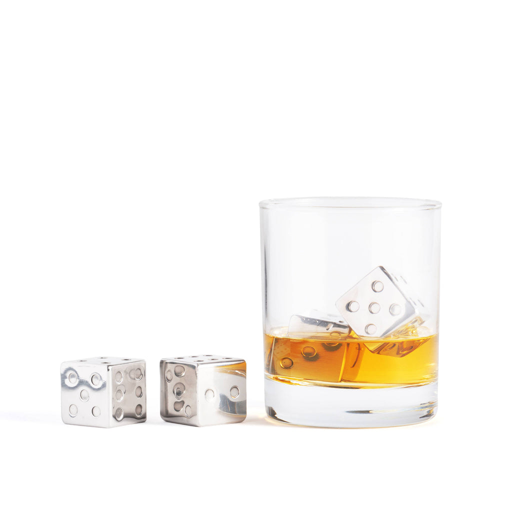 Stainless Steel Dice Whiskey Stones Set